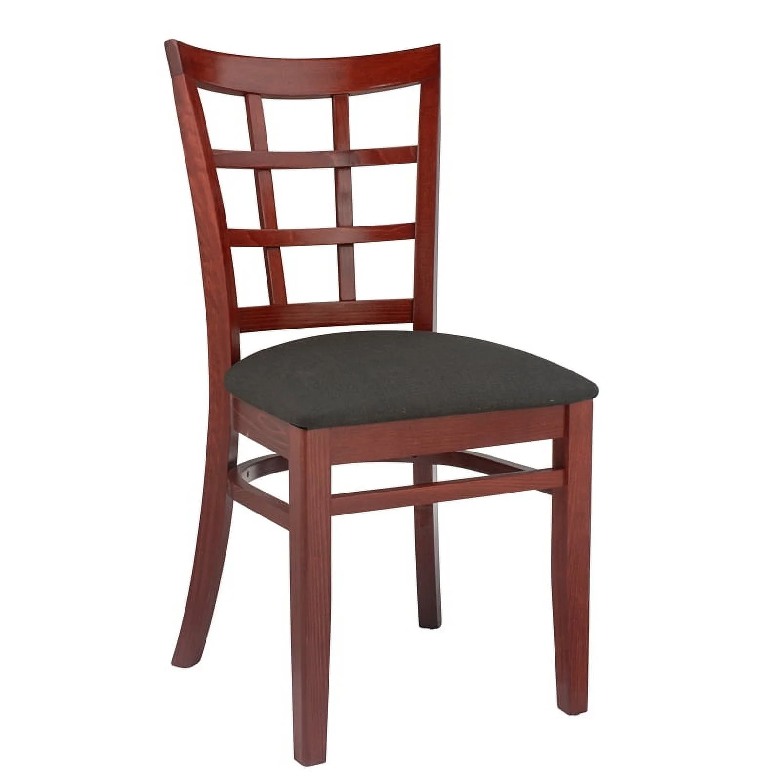 Lattice Side Chair in Mahogany (Set of 2)