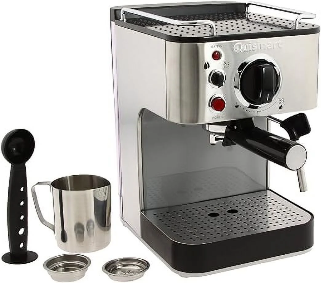 Open Box Cuisinart EM-100NP1 1.66 Quart Espresso Maker Machine - STAINLESS STEEL