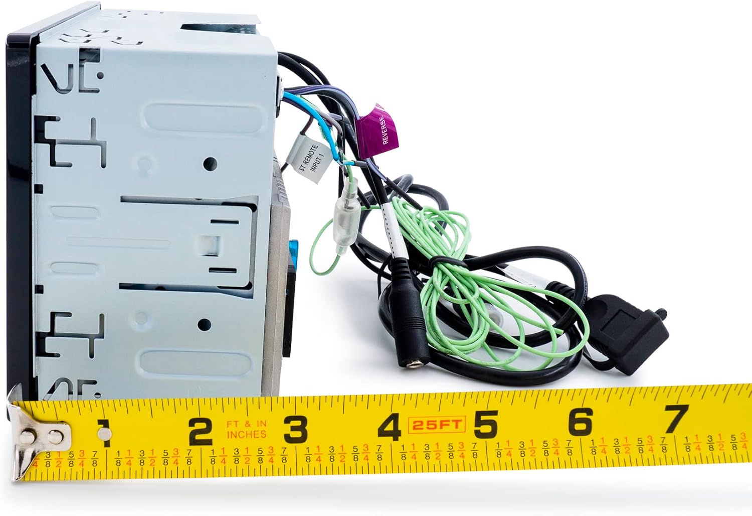 KENWOOD DMX125BT 6.8 Inch LCD Touchscreen Digital Media Car Stereo, Bluetooth Audio and Hands Free Calling, Double Din, USB, Rear Camera Input, AM/FM Radio