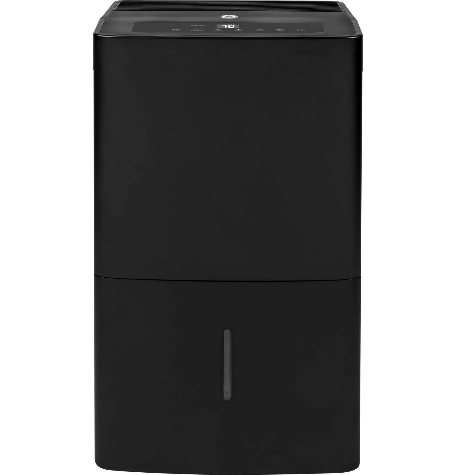 GENERAL ELECTRIC 45-Pint Portable Dehumidifier with Drain, Black, Factory Reconditioned
