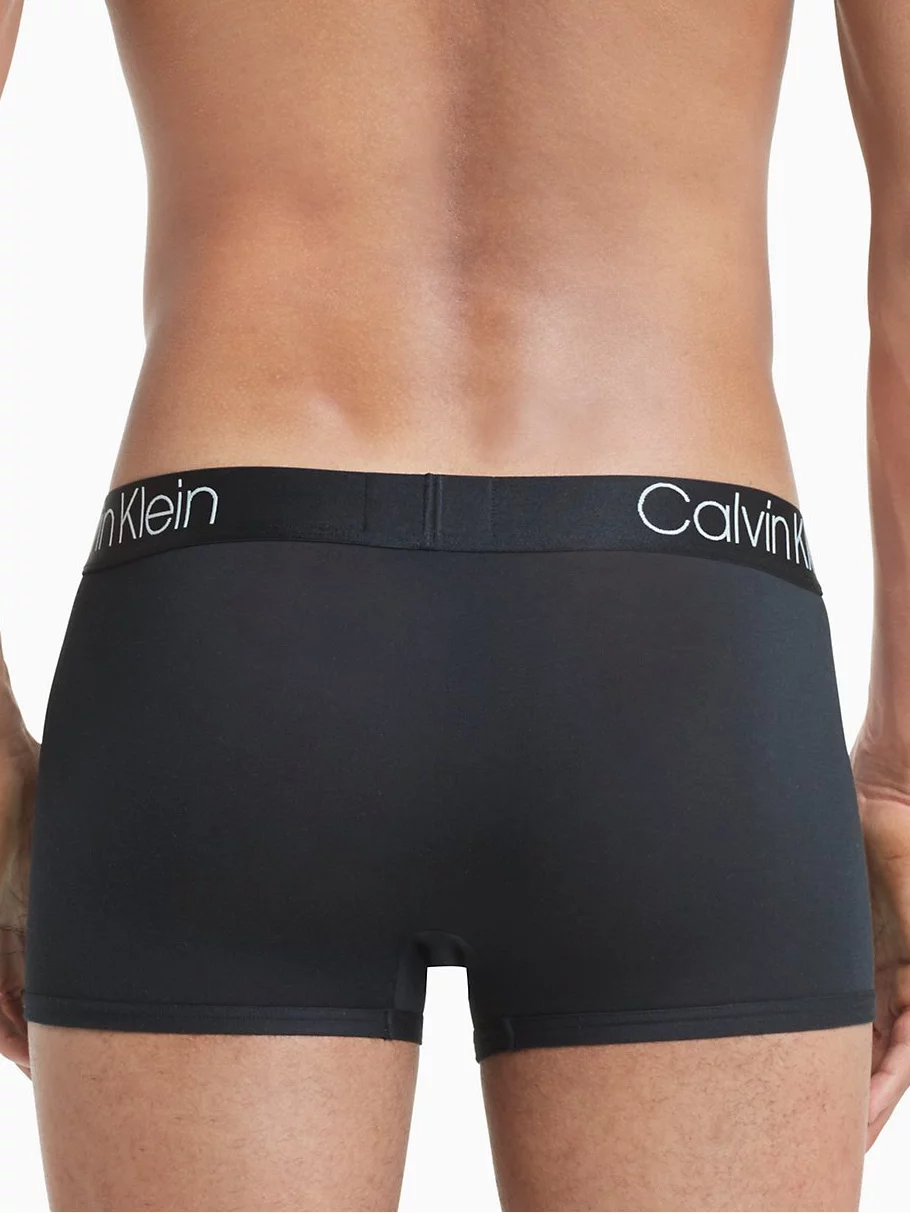 Calvin Klein Men's CK Ultra Soft Modal Trunk, Black/Sliver, Small