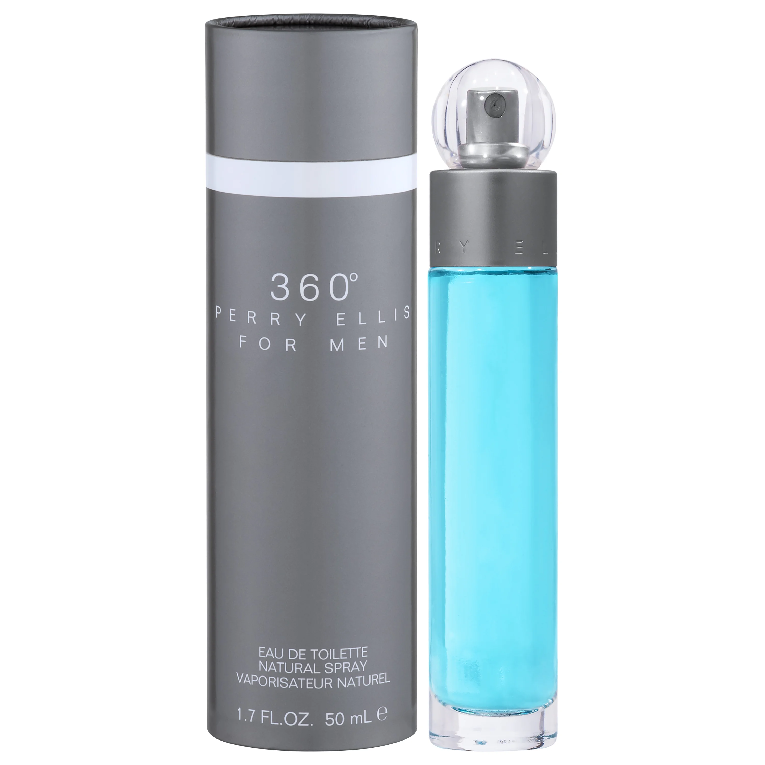 Perry Ellis 360° For Men Eau de Toilette Spray, Cologne for Men, 1.7 fl. oz