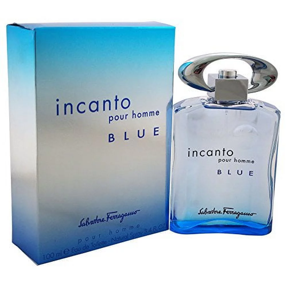 Salvatore Ferragamo Incanto Blue cologne Eau De Toilette Spray 3.4 Ounce