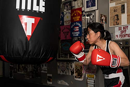 TITLE Boxing Pro Style Leather Training Gloves 3.0 - Boxing Gloves, Boxing Training Gloves, MMA Gloves, Oz Training Gloves, Kickboxing Gloves, Punching Bag Gloves, Sparring Gloves