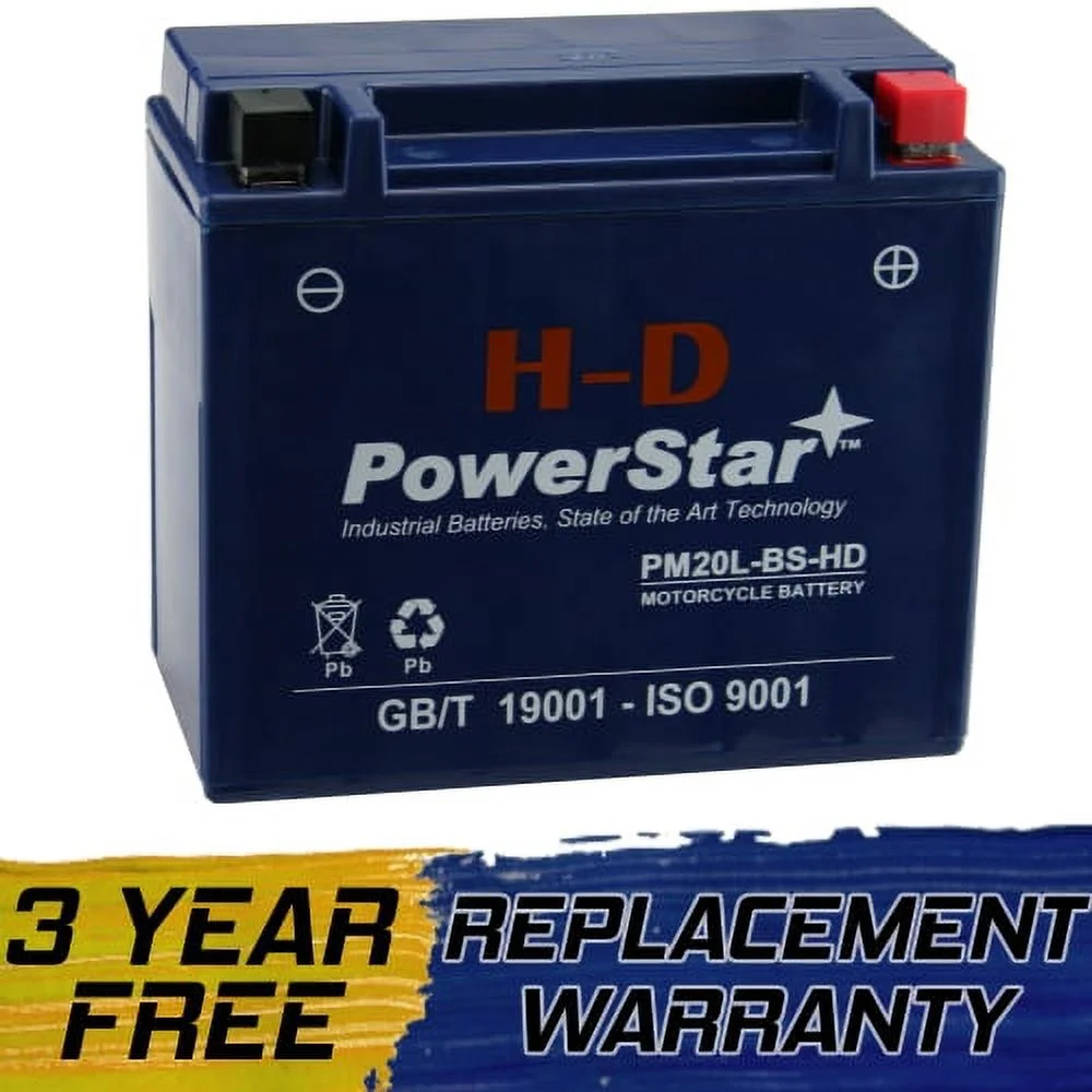 PowerStar Battery YTX20L-BS Replaces Kawasaki Jet Ski JH1200-A, B Ultra 150 99-'05 BrandProduct