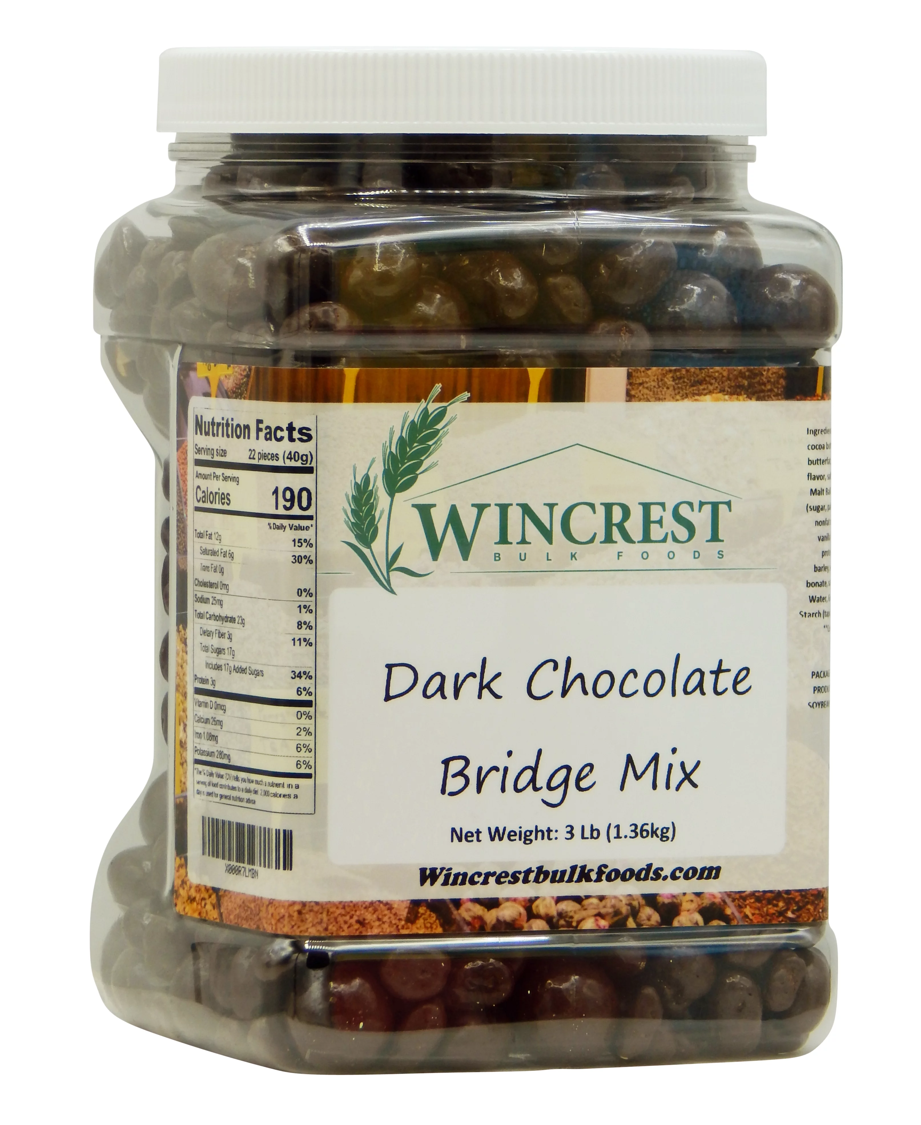 Dark Chocolate Bridge Mix || 3 Lb Tub