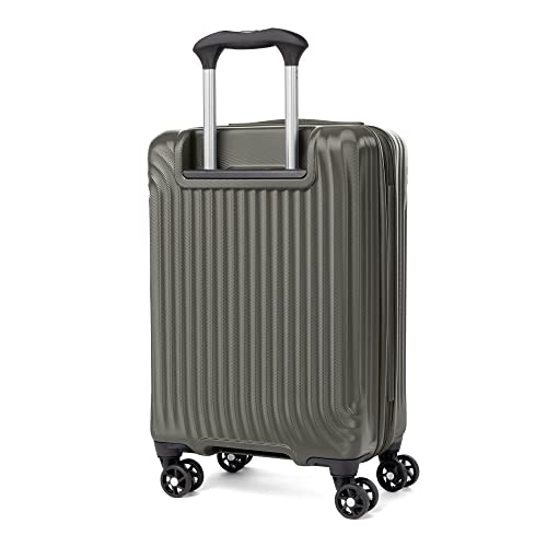 Travelpro Maxlite Air Hardside Expandable Carry on Luggage, 8 Spinner Wheels, Lightweight Hard Shell Polycarbonate Suitcase, Shadow Grey, Carry On 21-Inch