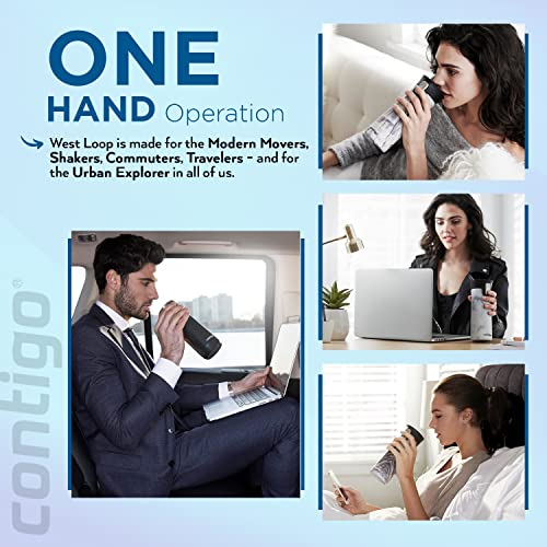 Contigo West Loop Autoseal Travel Mug, Stainless Steel Thermal Mug, Vacuum Flask, Leakproof Tumbler, Coffee Mug with BPA-Free Easy-Clean Lid