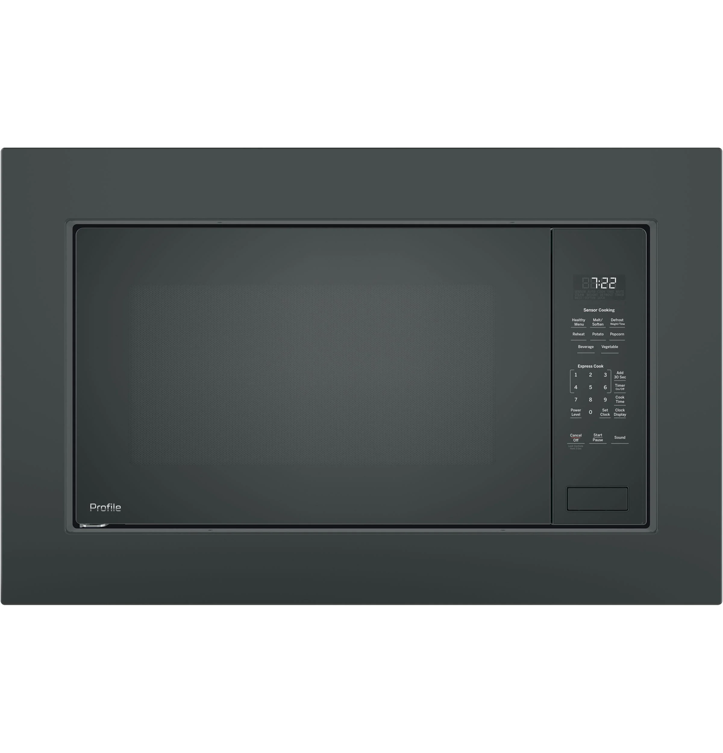 GE Profile Profile 2.2 Cu. Ft. Built-in Microwave in Black with Sensor Cooking