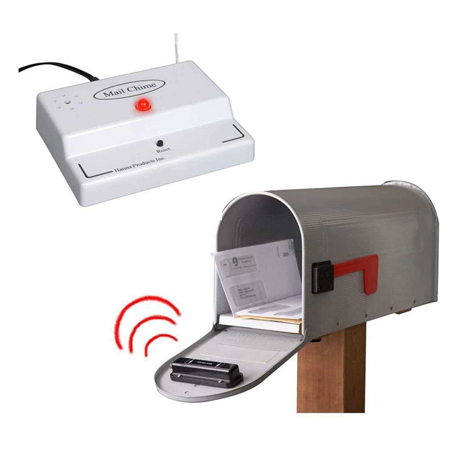 THE HOME SECURITY SUPERSTORE Mail Chime Mailbox Notification System – Mailbox Signal With Wireless Transmitter & Audible Arrival Alert Receiver - Shop Hardware Tools Online Store