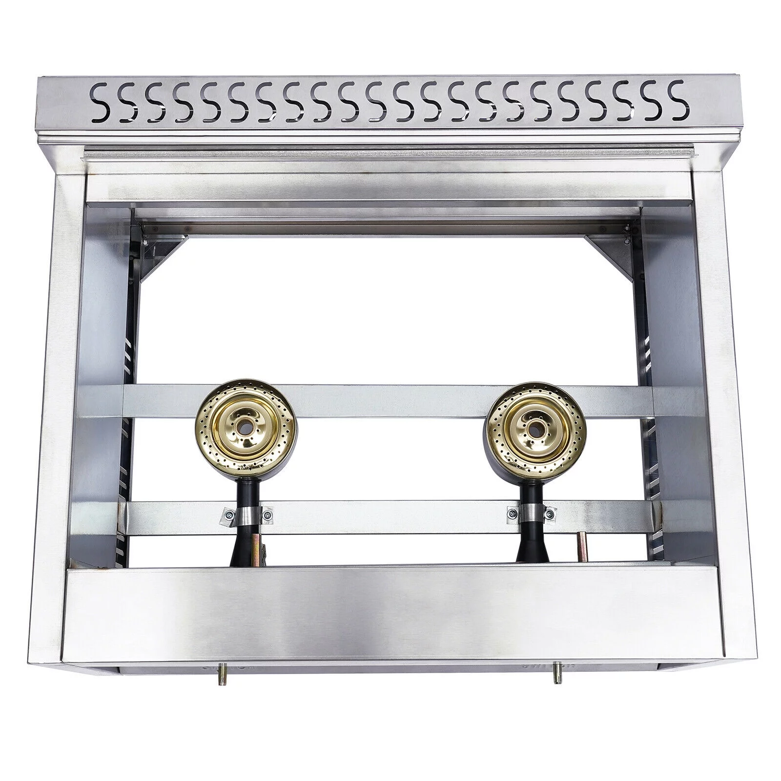 TFCFL 2*6L Commercial Countertop Gas Deep Fryer Round Infrared Oven with 2 Frying Basket 18000Btu/hr