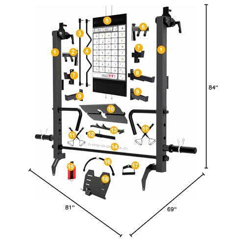 MiM USA Hercules EX Commercial All in One Gym Machine w/400 lb Weight Stack Jammer Arms Adj Bench Leg Press Leg Extension Arm Curl LAT Seat Complete Attachment