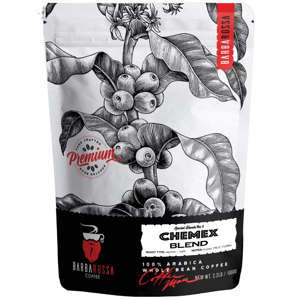 Barbarossa Coffee Medium-Dark Roast Chemex Blend (2.2 Lb)