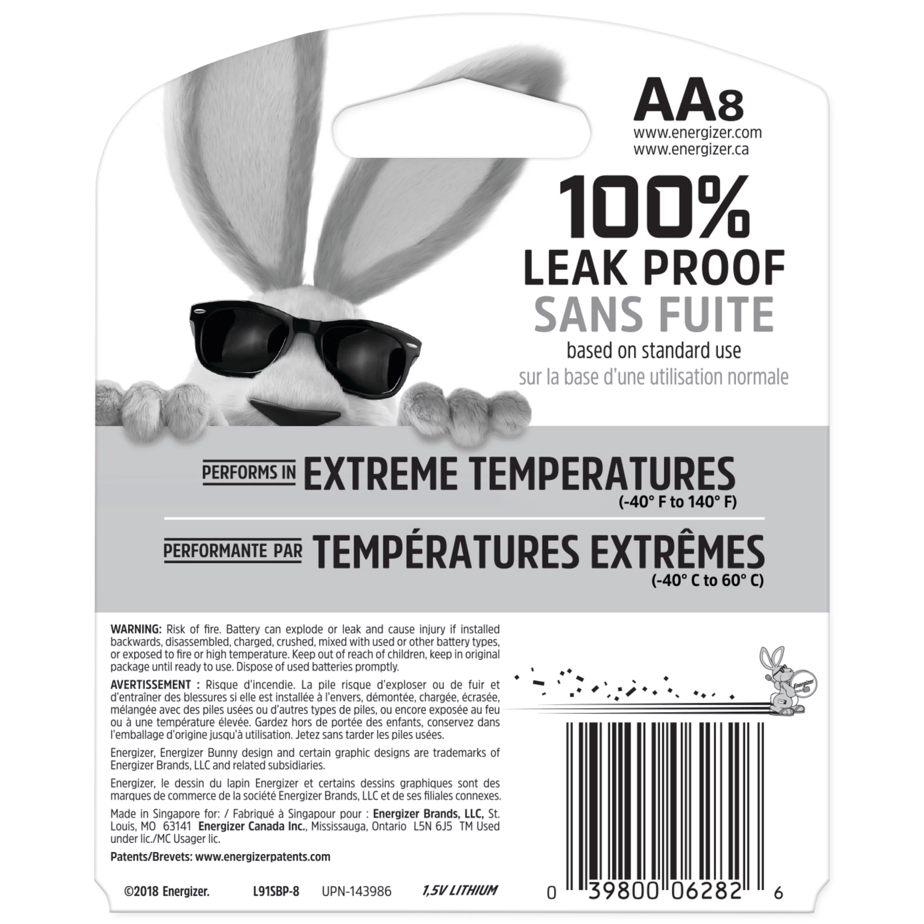 Energizer Ultimate Lithium AA Batteries (8 Pack), Double A Batteries