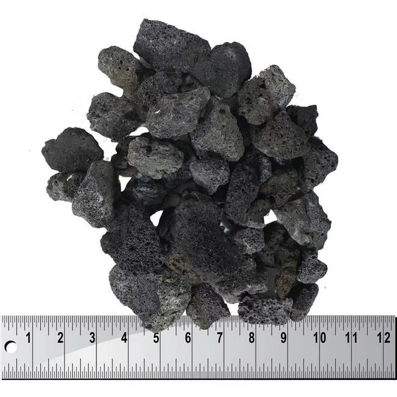 LR-12-10- 1 to 2 in. 10 lbs Bag of Lava Rock, Black