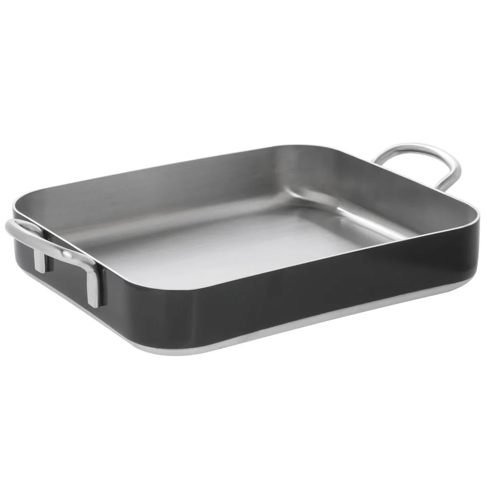 HUBERT® Roasting Pan 5-Ply Stainless Steel Black - 12 3/5