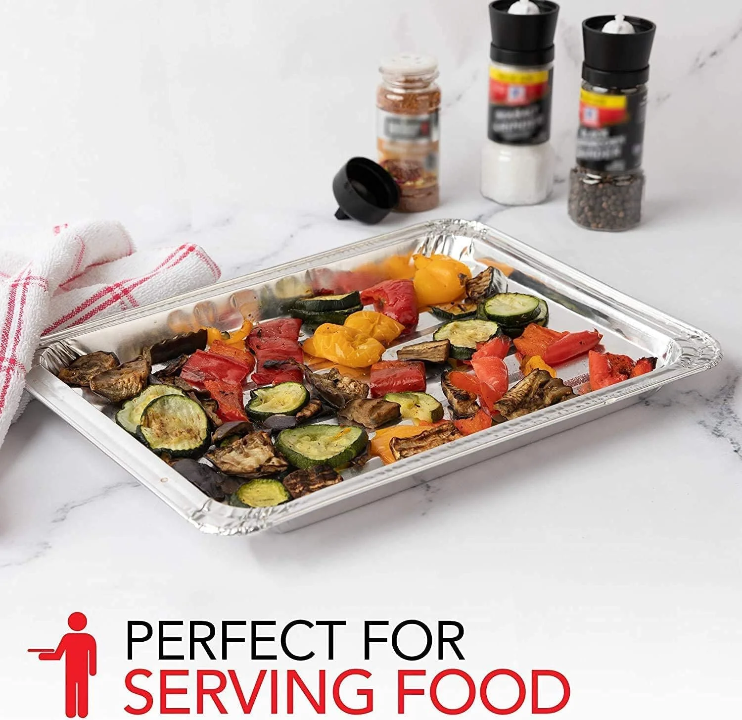 Small Broiler Aluminum Disposable Pan (100 Qty)