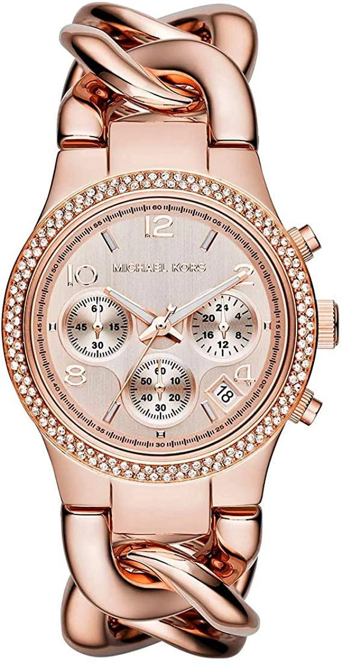 Michael Kors Women's Runway MK3247 Rose-Gold Stainless-Steel Japanese Quartz Fashion Watch