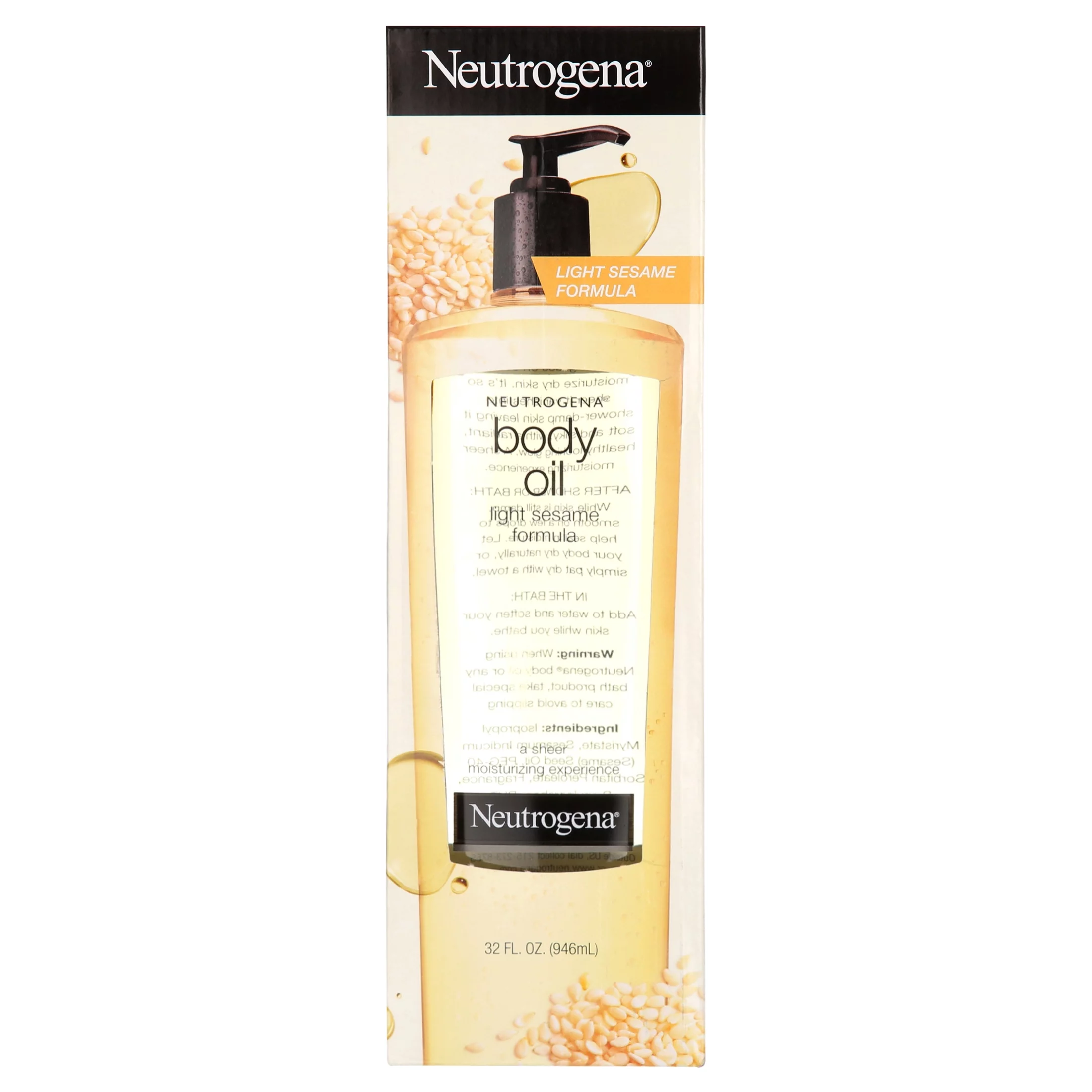 Neutrogena Body Oil, Light Sesame Formula (32 Fluid Ounce)
