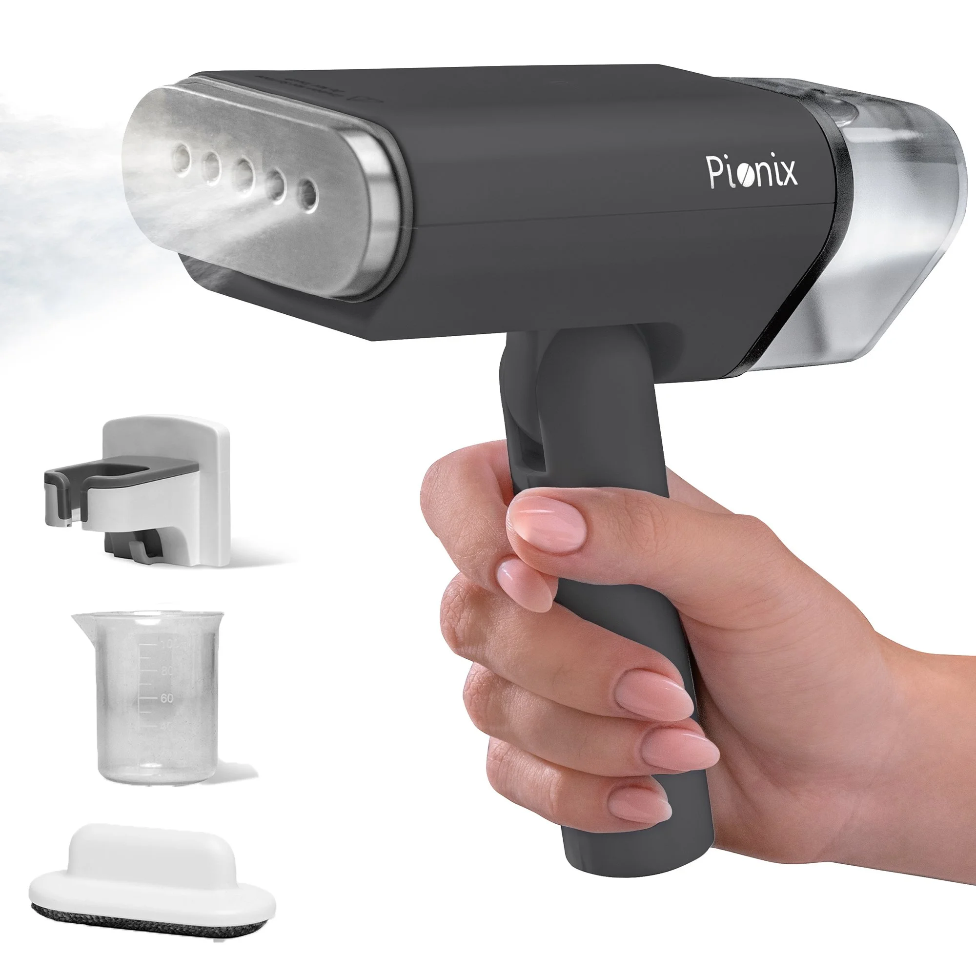 Pionix Handheld Garment Steamer - Foldable Handheld Steamer Clothes, 2-in-1 Horizontal & Vertical Fabric Steamer, Portable Hand Held Steamers for Clothes, 1000W Steam Press for Home & Travel