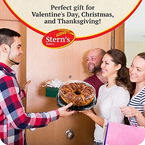 Cinnamon Babka Cake | Valentines Gift Basket | Traditional Hungarian Cinnamon Babka Bread | Holiday Gourmet Cookie Gift | Christmas Thanksgiving | 2 lb Stern's Bakery (Cinnamon Babka)