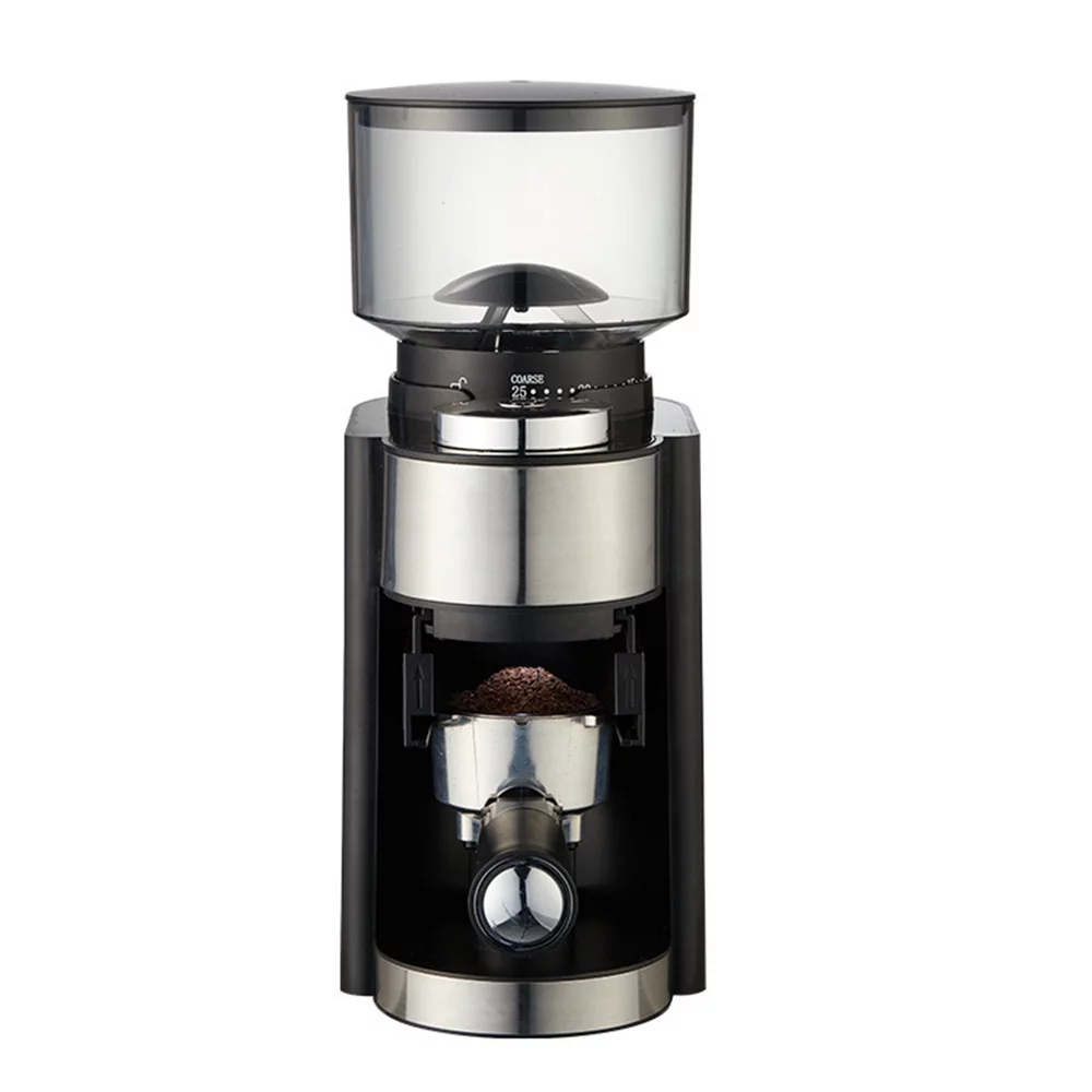 Suzicca Electric Burr Coffee Grinder Adjustable Automatic Conical Burr Mill Coffee Bean Grinder with 25 Grind Setting for 2-12 Cups Capacity French Press Drip Coffee and Espresso Black