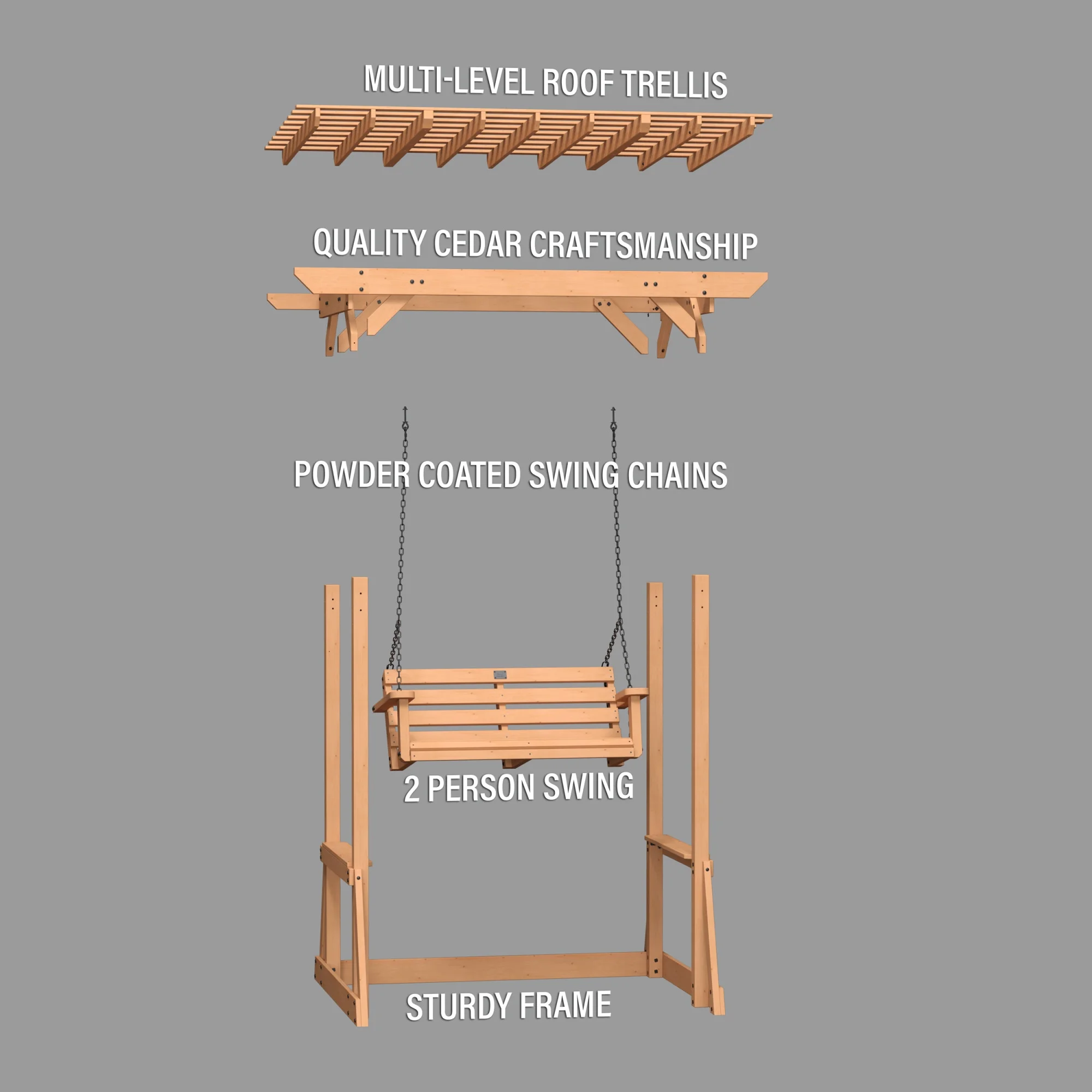 Backyard Discovery Pergola Swing Callahan