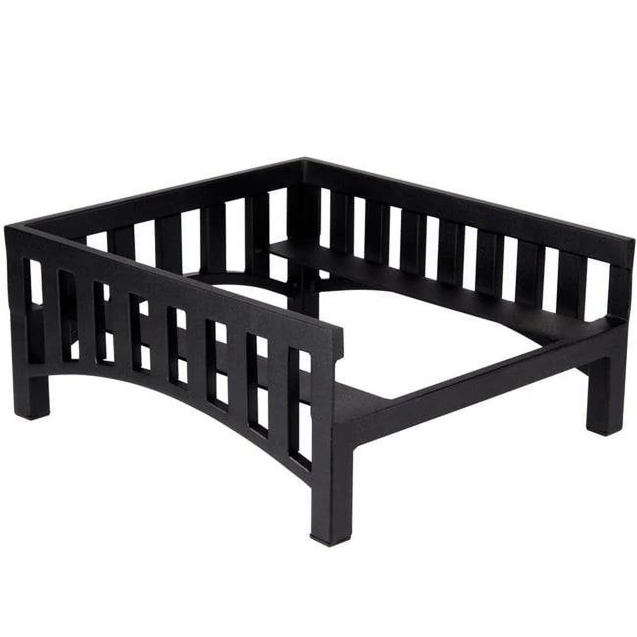 Cal Mil 1414-V-13 Black Steel Mission Style Induction Range Frame for Vollrath 59500 Induction Range - 14.75 x 16.5 x 7 in.