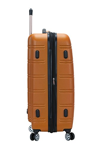 Rockland Vara Softside 3-Piece Upright Luggage Set, Expandable,Black dot, (20/22/28)