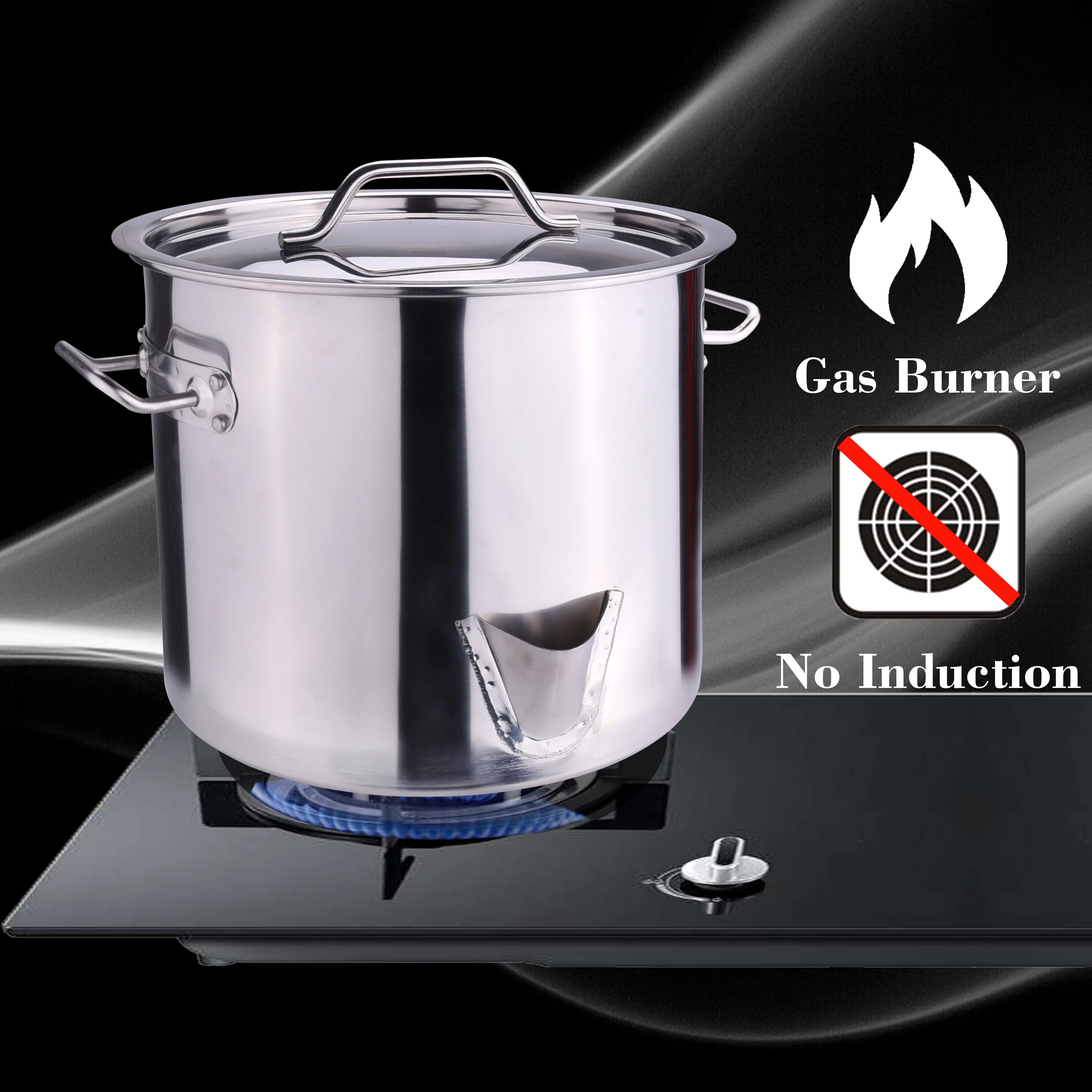 ARC USA Three in One 10 Gallon 40QT Stainless Steel Stock Pot Tamale Steamer with Lid & Steamer Rach