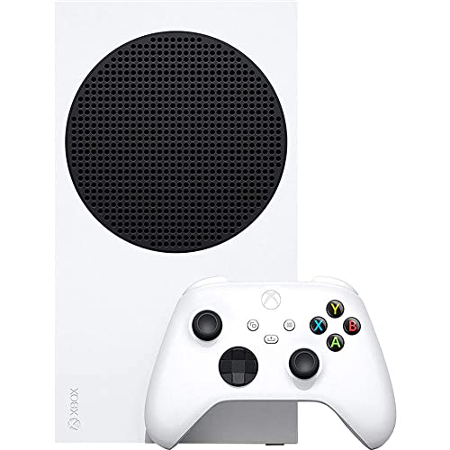 Microsoft RRS-00001 Xbox Series S 512 GB SSD All Digital, Disc-Free Gaming Console, White with Dual Controller (White & Carbon Black) Bundle with 3 YR CPS Enhanced Protection Pack