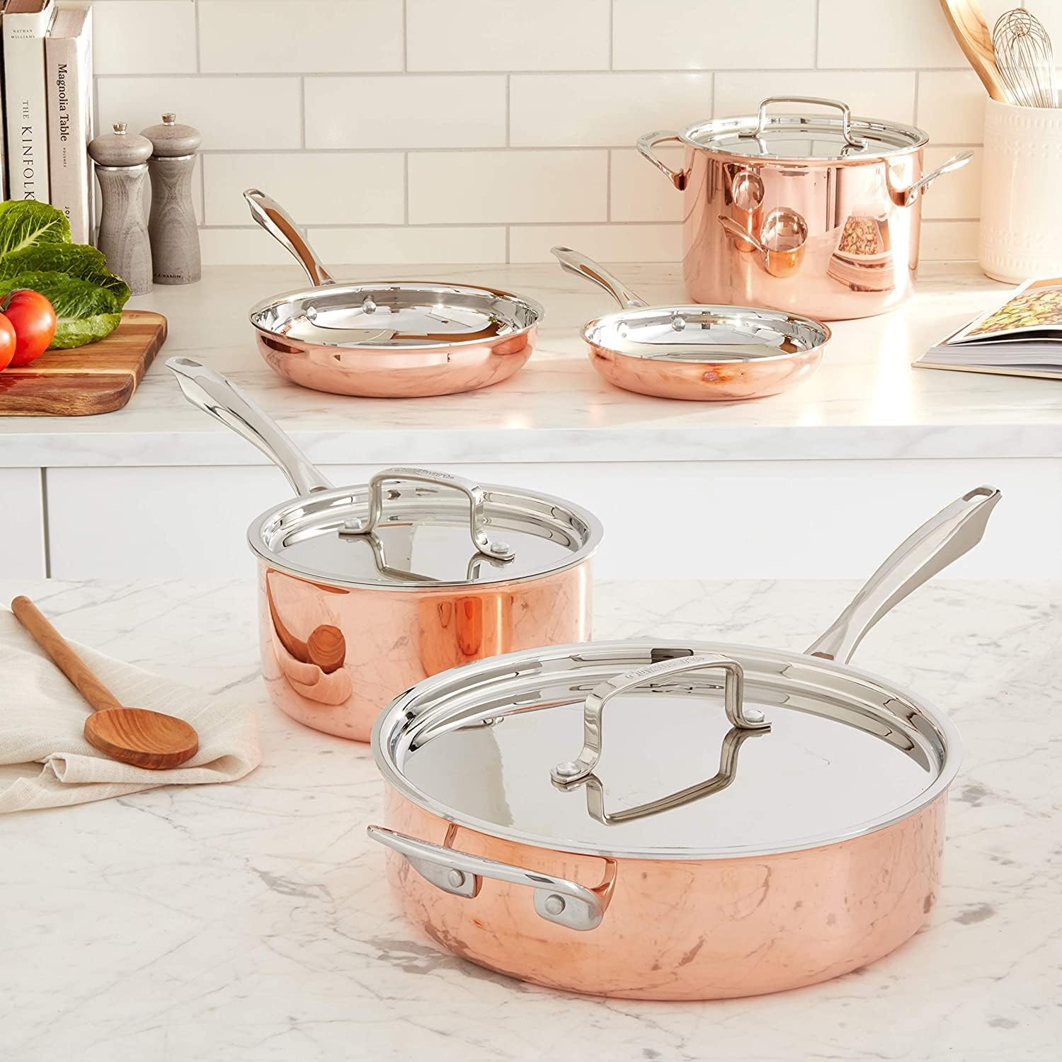 Cuisinart - CTPP-8 Cuisinart Copper Collection Cookware Set, Medium