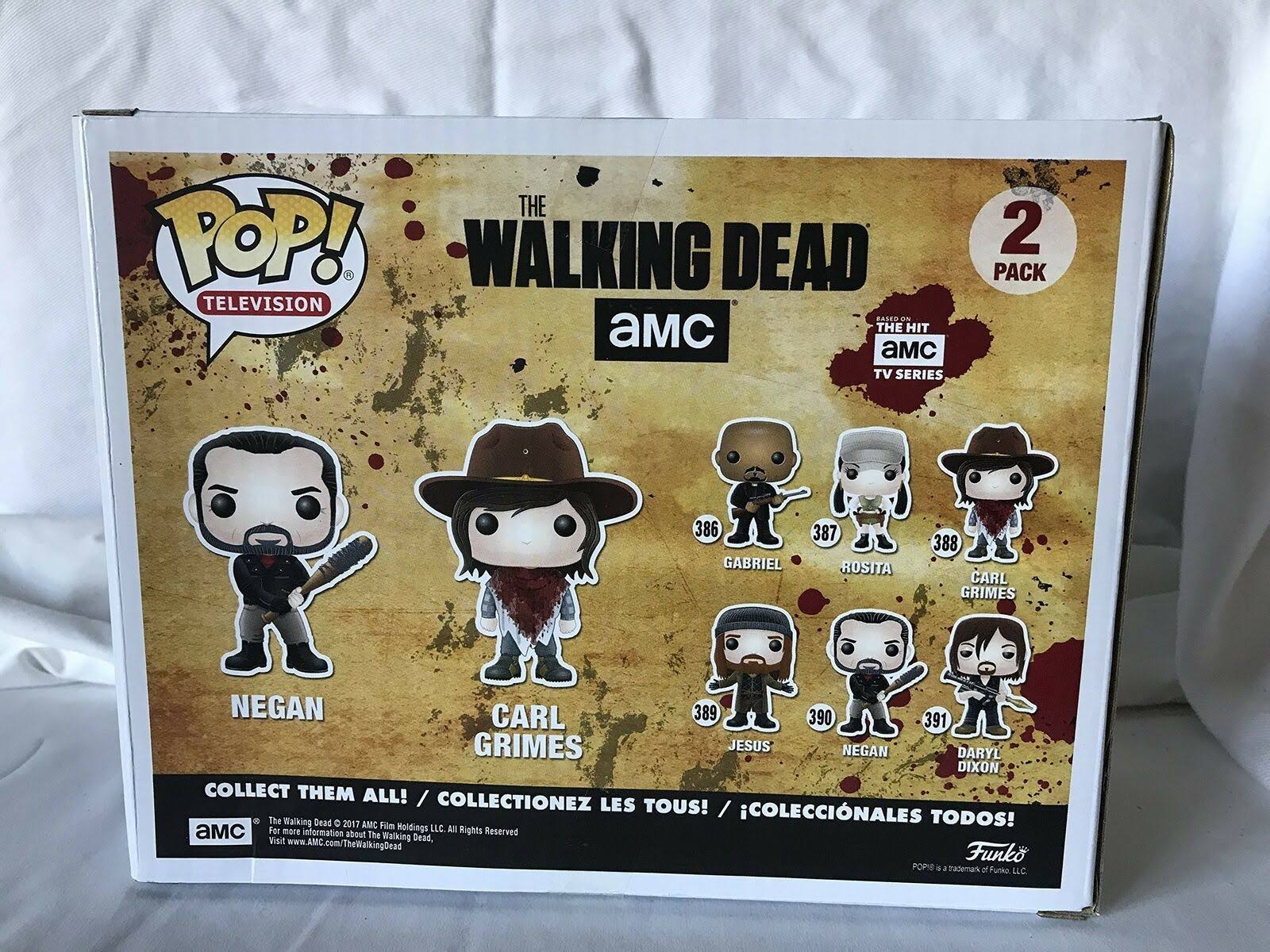 The Walking Dead Pop! Vinyl 2 Pack - Negan and Carl Grimes Funko
