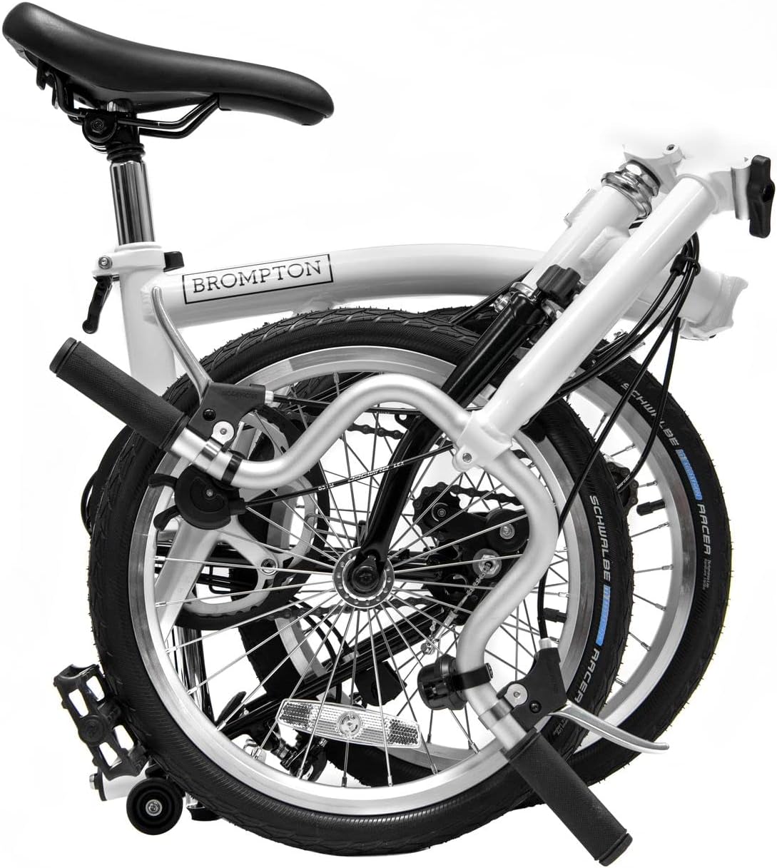 Brompton A Line 3 Speed Folding Bike (White)
