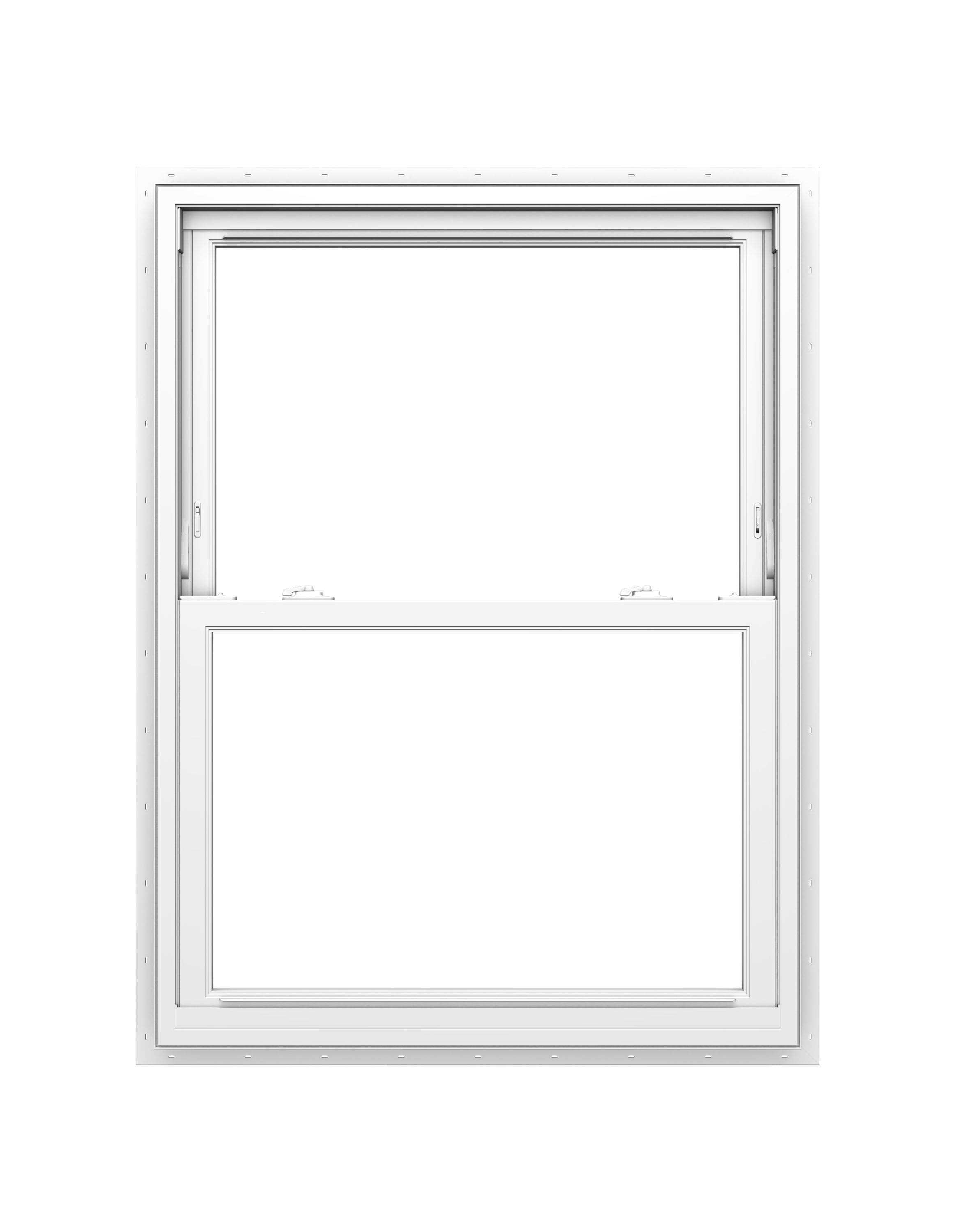 Pella 4.5 ENERGY STAR Northern Zone Jamb Vinyl New Construction White Double Hung Window