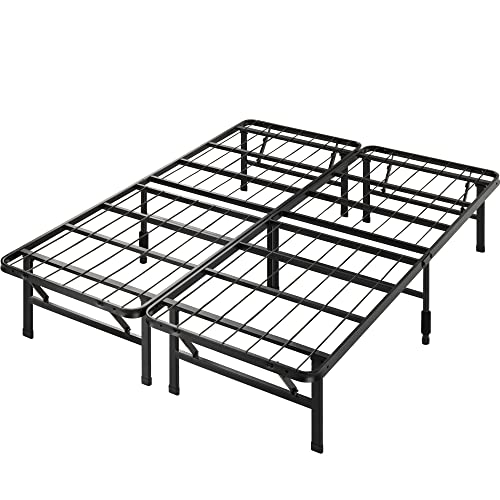 ZINUS Rumi 14in Full Metal Bed Frame, Quick Assembly SmartBase® Mattress Foundation, Heavy Duty Sturdy Steel with No Box Spring Needed, Eco-Friendly Packaging, Black