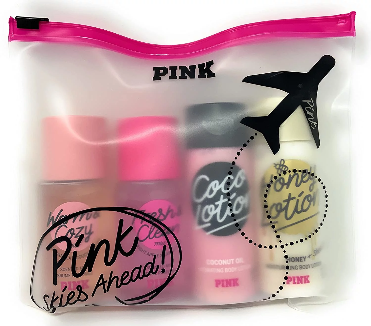 Victoria's Secret Pink Skies Ahead 4-piece Fragrance Body Mist & Lotion Set New