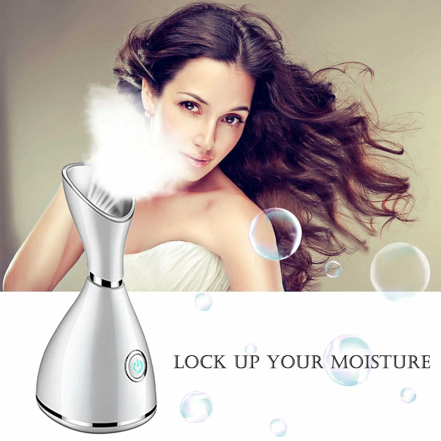 Nano Warm Mist Facial Deep Moisturizing Cleansing Pores Steamer With Acne Needle