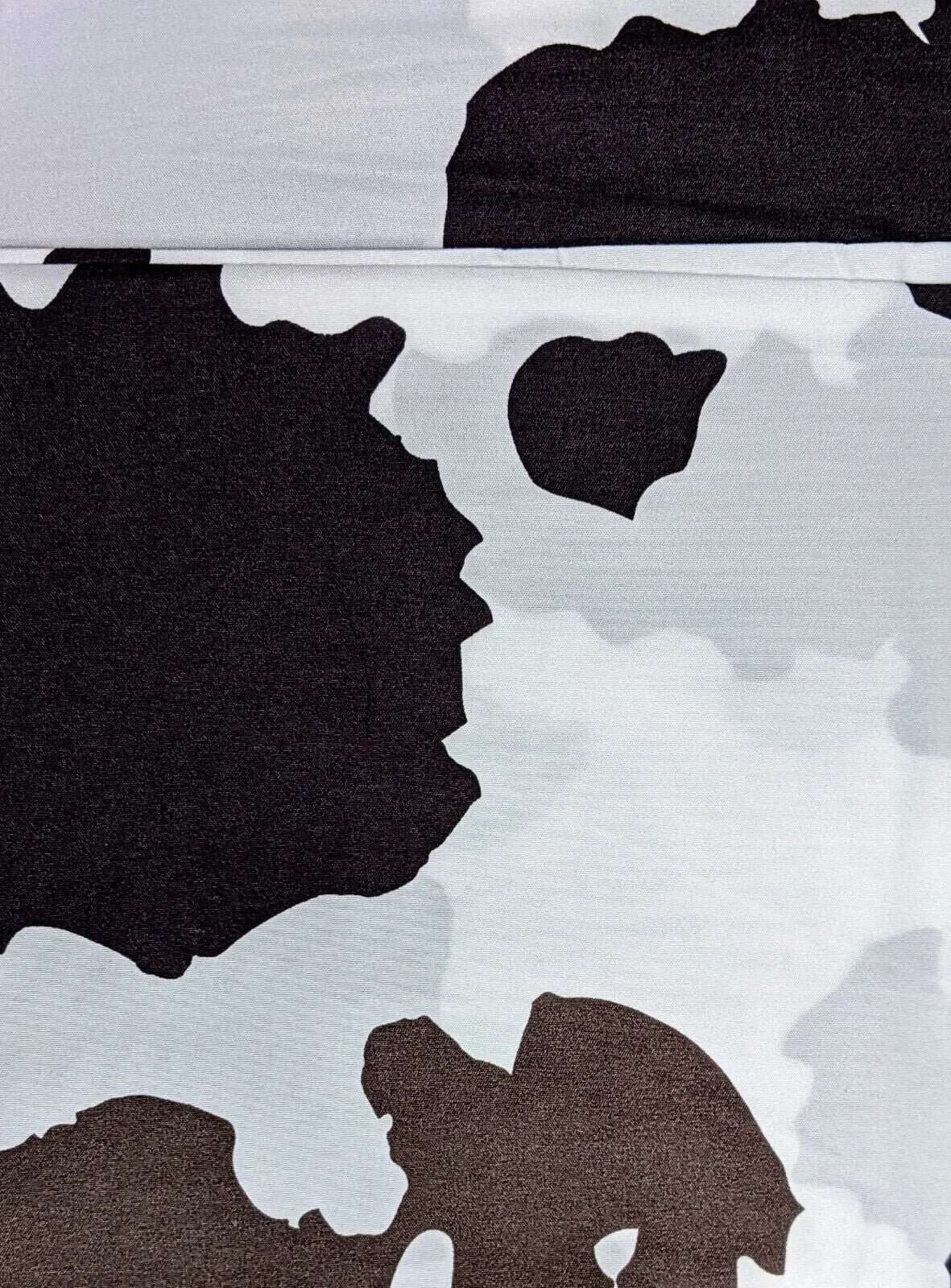 De Leon Collections 63701 Cow Hide Print Animal Print Sheet Set, Brown & White - Twin Size