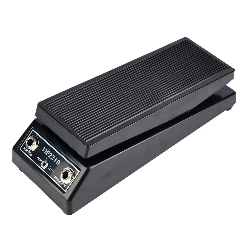 Guitar Pedal, DF2210 Guitar Stereo Volume Pedal Guitar Effect Pedal Classic Wah Wah Guitar Pedal Black