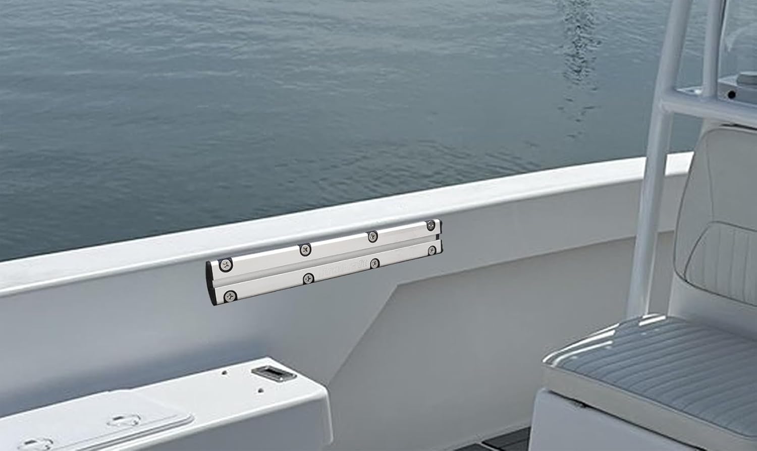 Brocraft Aluminum Boat Gunnel Track/Aluminum Track System for Boat Gunnel/Boat Gunnel Track System for Mounting Rod Holders, Fishing, and Other Boating Accessories