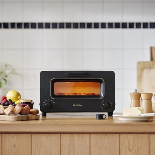 BALMUDA The Toaster | Steam Oven Toaster | 5 Cooking Modes: Sandwich Bread, Artisan Bread, Pizza & Pastry, Oven | Precise Heat Control | Steam Technology | Baking Pan | US Version | Gray
