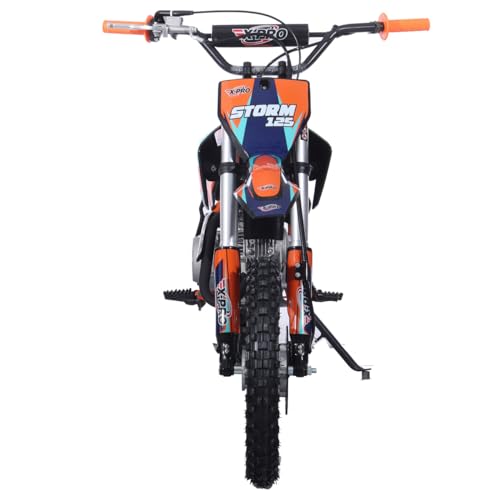 X-PRO 125cc Kids Dirt Bike Pit Bike Youth Dirt Pit Bike with 4-Speed Semi-Automatic Transmission, Big 14