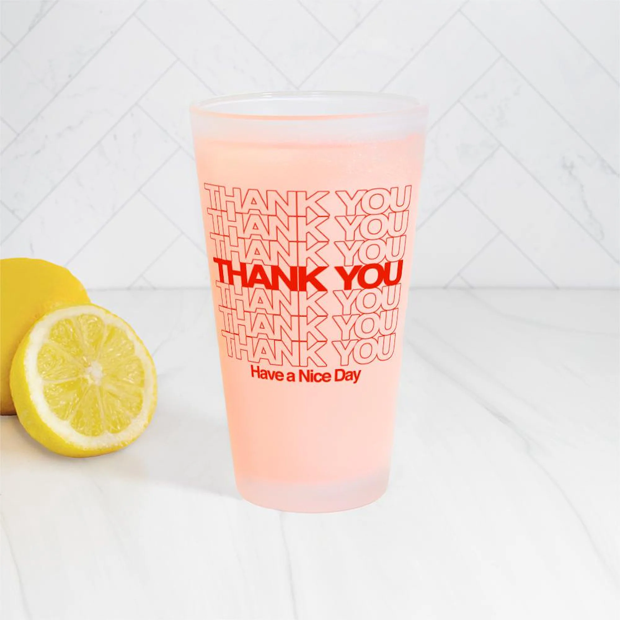 CafePress - Thank You Have A Nice Day - Pint Glass, Drinking Glass, 16 oz. CafePress