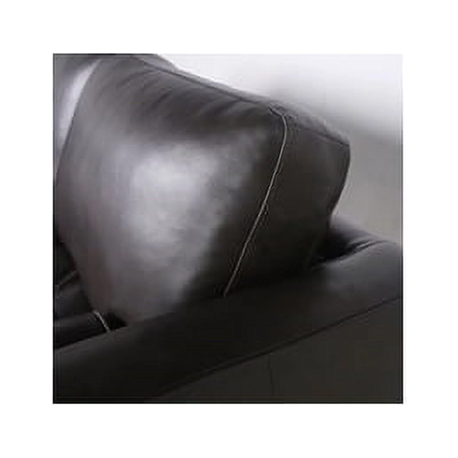 Stanton Leather Sofa With Tufted Seat And Back In Dark Brown