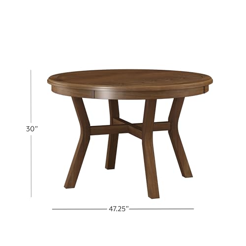 Hillsdale Furniture Cooper Convertible Wood 47 Inch Poker Game Table, Brown