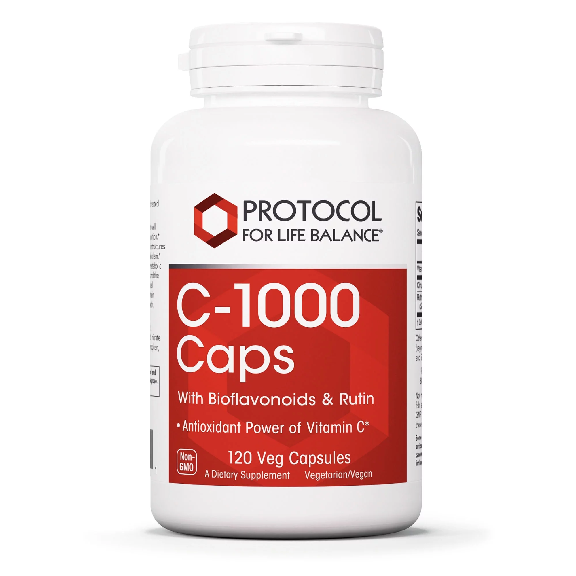 Protocol for Life Balance Vitamin C 1,000 mg - 120 Veg Caps