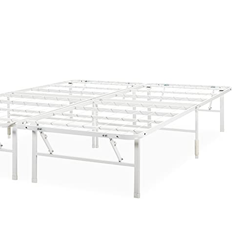 ZINUS Rumi 14in Full Metal Bed Frame, Quick Assembly SmartBase® Mattress Foundation, Heavy Duty Sturdy Steel with No Box Spring Needed, Eco-Friendly Packaging, Black