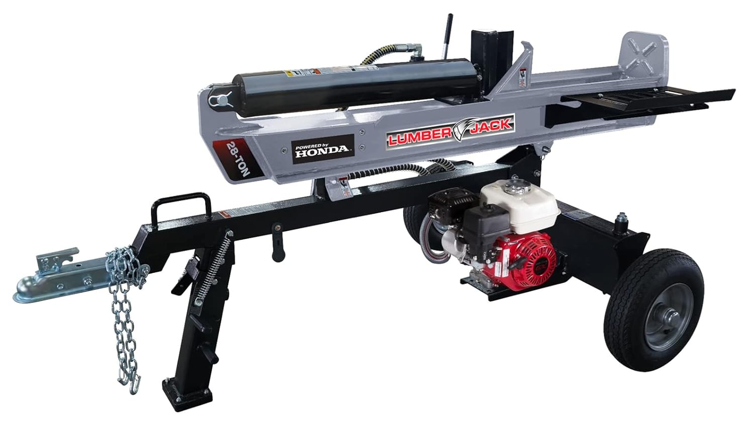 Lumber Jack 28-Ton Log Splitter, Powered by Honda GX200 Engine