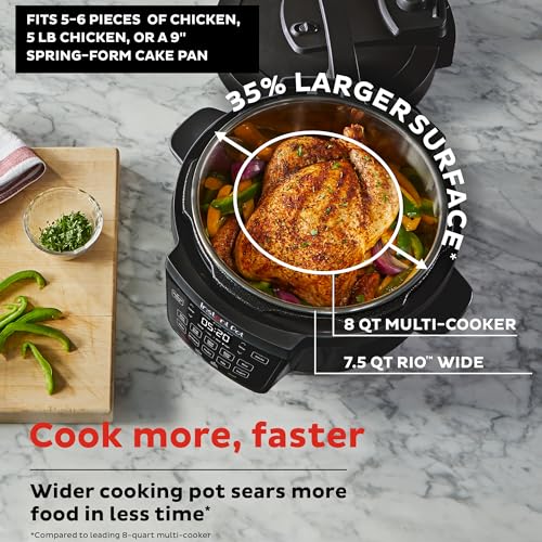 Instant Pot Duo 7-in-1 Mini Electric Pressure Cooker, Slow Rice Cooker, Steamer, Sauté, Yogurt Maker, Warmer & Sterilizer, Includes Free App with over 1900 Recipes, Stainless Steel, 3 Quart